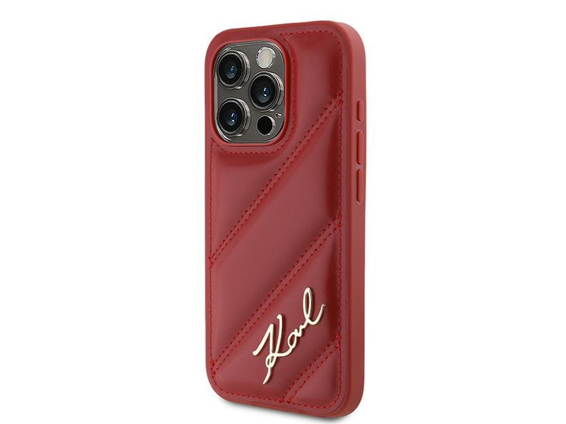 Capa para iPhone 15 Pro Max KARL LAGERFELD Rígida Vermelho