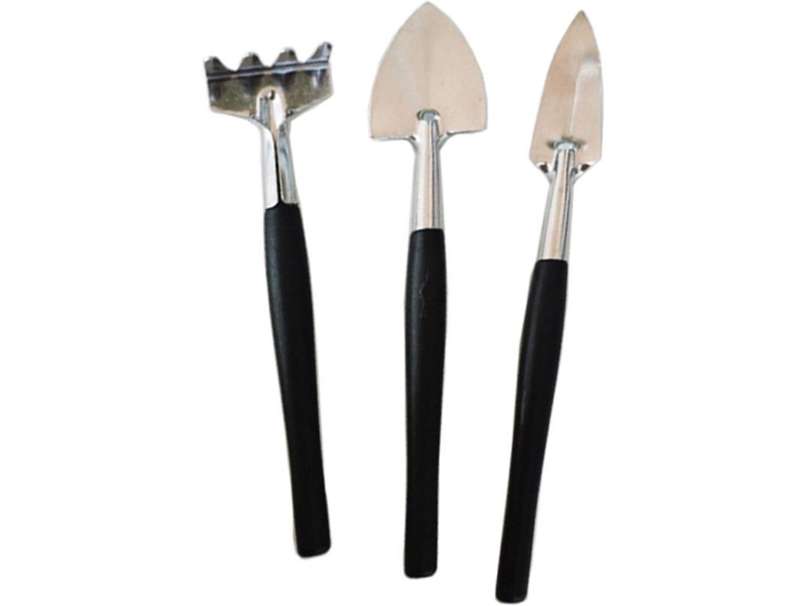 Ferramentas de jardinagem para crianças Linjou, 3 peças, aço inox, duráveis