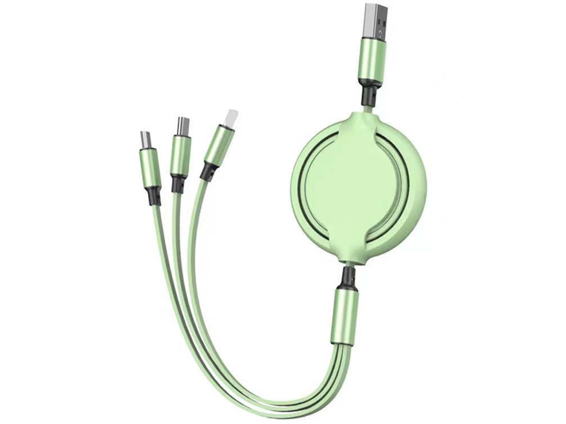 Aetheria cabo de Carregamento Retrátil 3 em 1 Compatível com Ios Micro Usb Type C Carregamento Rápido