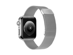 Lurelia Pulseira Milanesa De Aço Inoxidável, Compatível Com Apple Watch Série 10 46mm, Prata