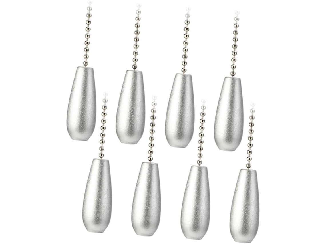 Conjunto De 2 Luminárias Pendentes De Madeira Para Ventilador De Teto, Lustre Simples Com Corrente Para Decoração