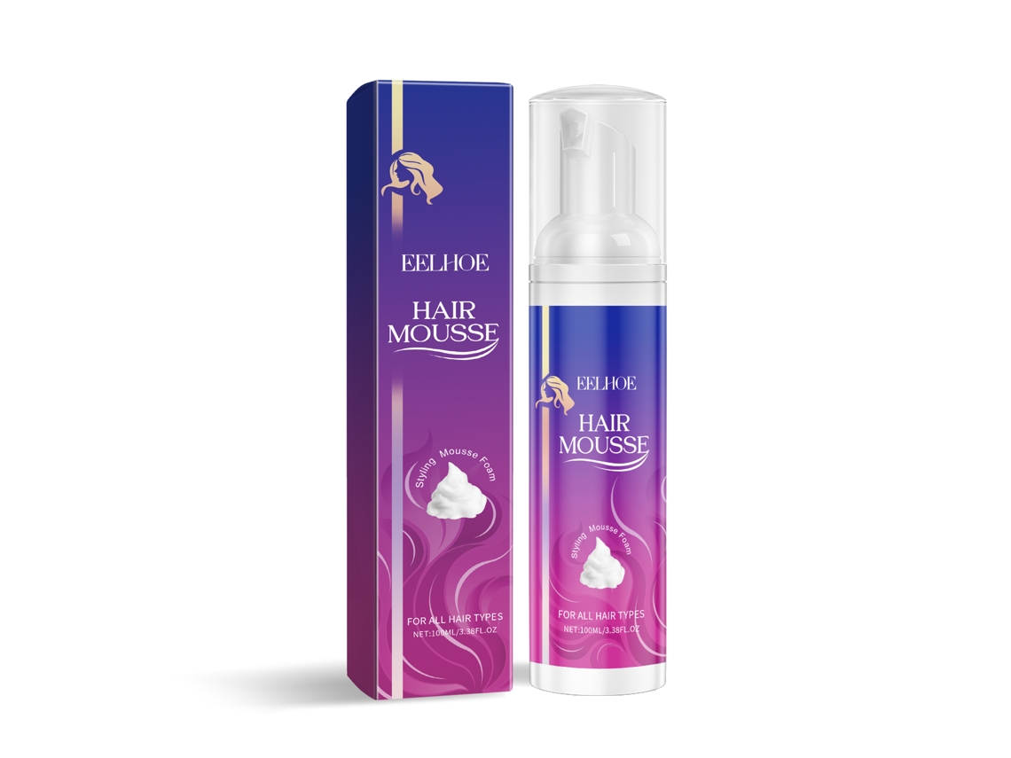 Mousse De Modelagem Cabelo Alta Fixação Brilho
