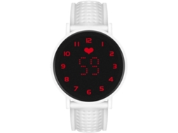Relógio de Pulso Digital Led Sport Blue Gel Silicone Data Touch Screen