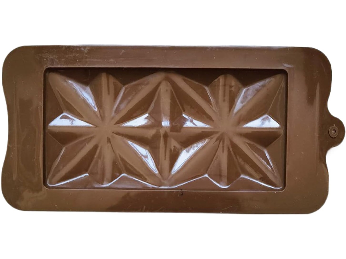 Molde De Silicone Retangular Barras De Chocolate.