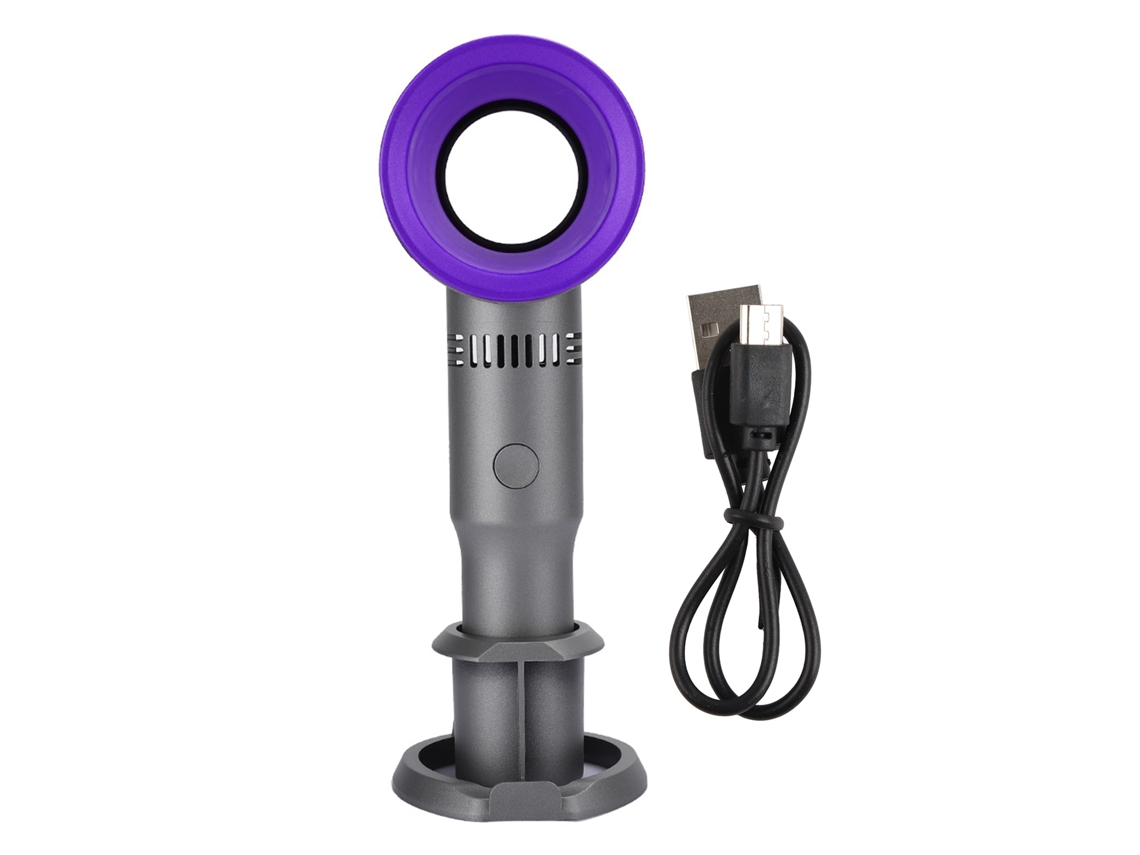 2026zentro-ventilador Sem Lâmina Mini Portátil Usb Recarregável 4ª Geração Para Casa E Exterior (violeta)