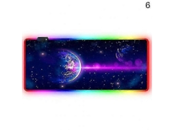 Mousepad Gamer Para Mesa Com Luzes Led Rgb Luminosas 30cm X 8 Brilvibera