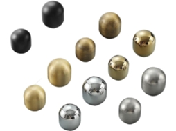 1 Peça Puxador Redondo De Cobre Puro Com Furo Único, Estilo Moderno E Simples, Em Latão Dourado, Para Porta De Armário