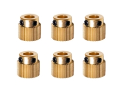 Conjunto De 6 Peças Para Impressora 3d De Alta Resistência, Engrenagem De Latão Com 26 Dentes Para Extrusora, Compatível Com Impressoras, 10, 10s, S4