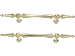 Puxadores De Móveis Hemoton Em Latão Com Acabamento Dourado, 2 Peças, 96mm, Estilo Francês Para Decoração De Cozinha E