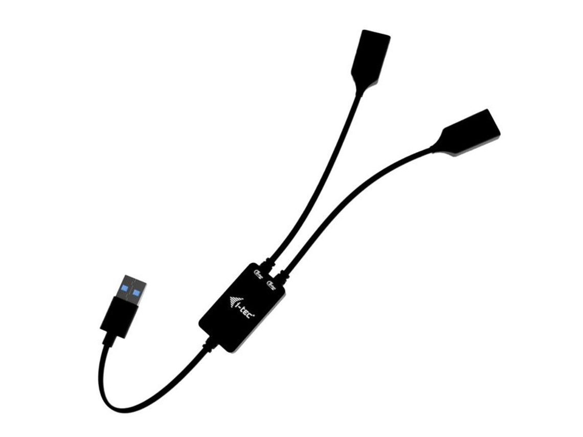 Tec Hub Usb 2 Portas Usb A 5 Gbps Preto Compacto Com Cabeamento Usb 3.2 Gen 1 Brilvibera