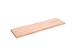 Vidaxl Prateleira De Parede 140x40x(2-4) Cm Carvalho Tratado Castanho