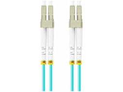 Cabo De Fibra Óptica Lanberg Compremento Da Fibra 5m Duplex Lc/upc Om3 50/125 Azul Aquaforge
