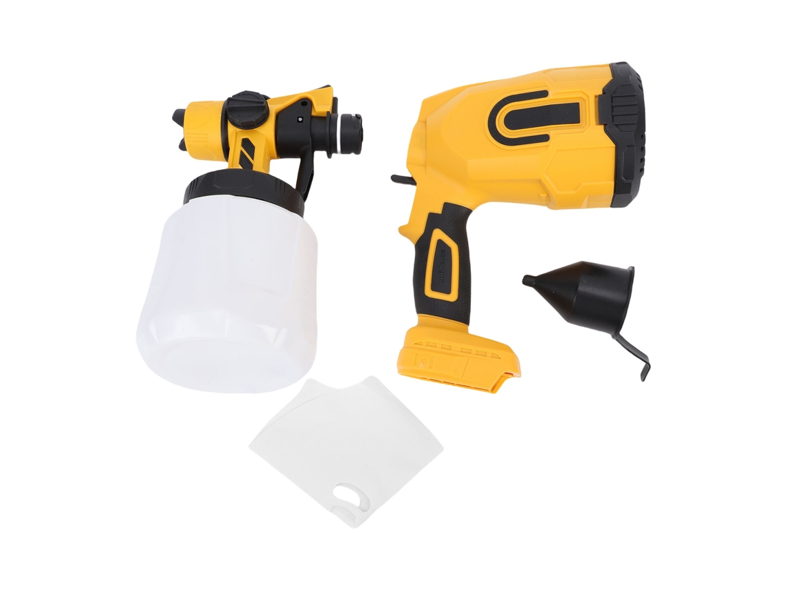 Pistola de pintura elétrica (compatível com bateria Makita de 18V, com visor digital de potência e função de micro pulverização de alta pressão)
