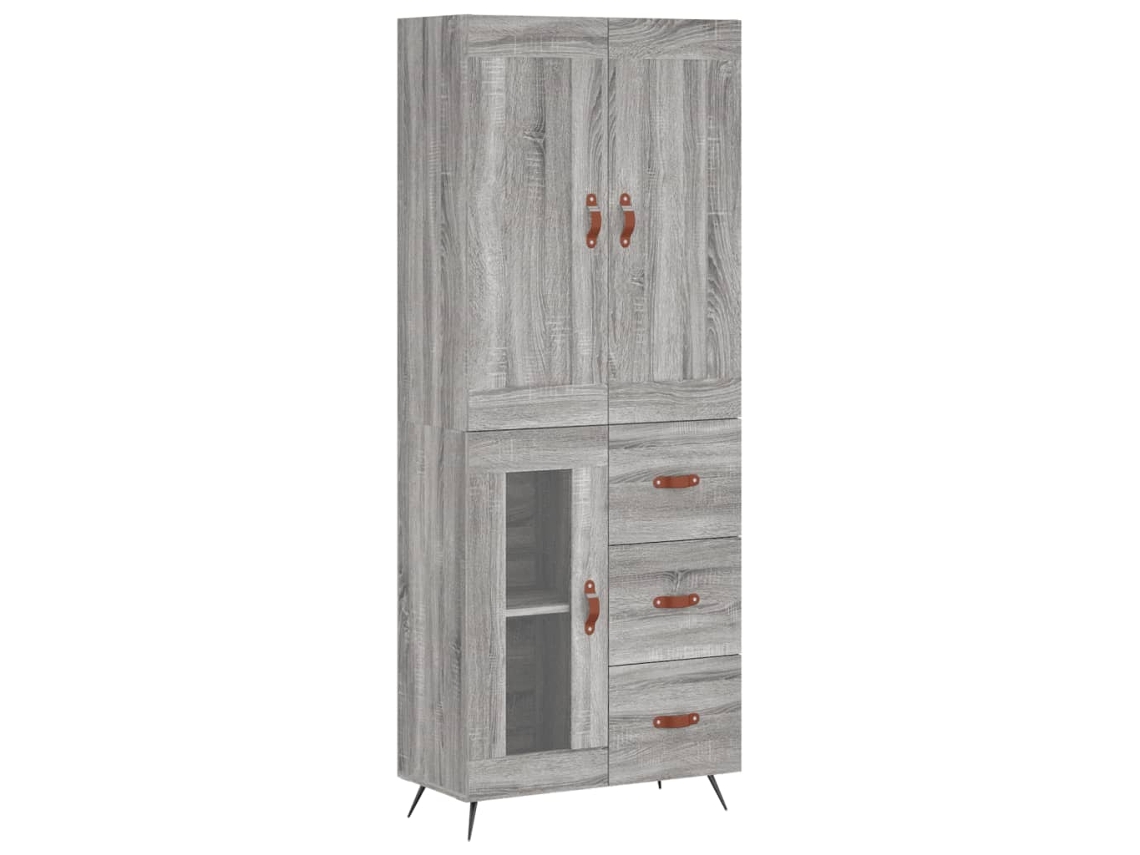 Aparadores 3pcs MAISON EXCLUSIVE em Madeira Cinzento Cimento