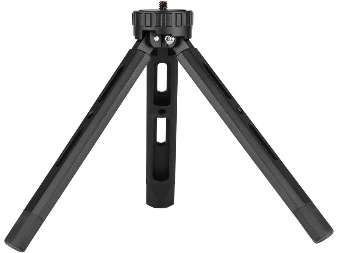 Tripé De Mesa Em Metal Com Parafuso 4 Polegadas, 4 Níveis De Ajuste Altura, Compatível Com Estabilizadores De Câmeras