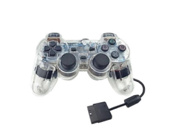 Controle Com Fio Para Ps2, Gamepad Com Dupla Vibração, Controle Transparente, Gamepad, Joystick Para Sony Playstation Ps2. Hengjian