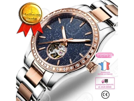 Lsc® Carnaval Relógios Femininos Automáticos Mecânicos Aço Marca Diamante Relógios Femininos Moda Le Coin Coquin