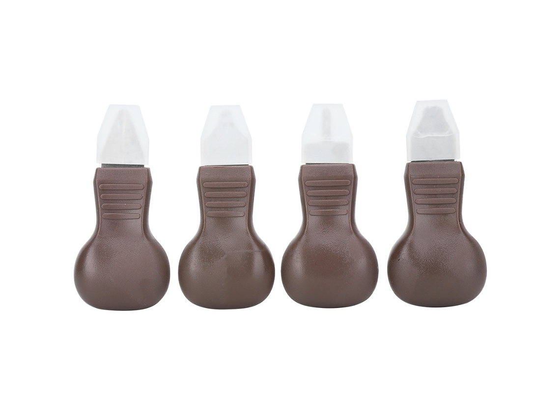 Kit De Ferramentas De Reparação De Relógios 4pcs Alavanca Abre Fundas Metal Plástico Marrom