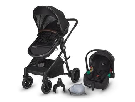 Carrinho de Bebé Convertível 3In1 COCCOLLE Ago Diamond Black