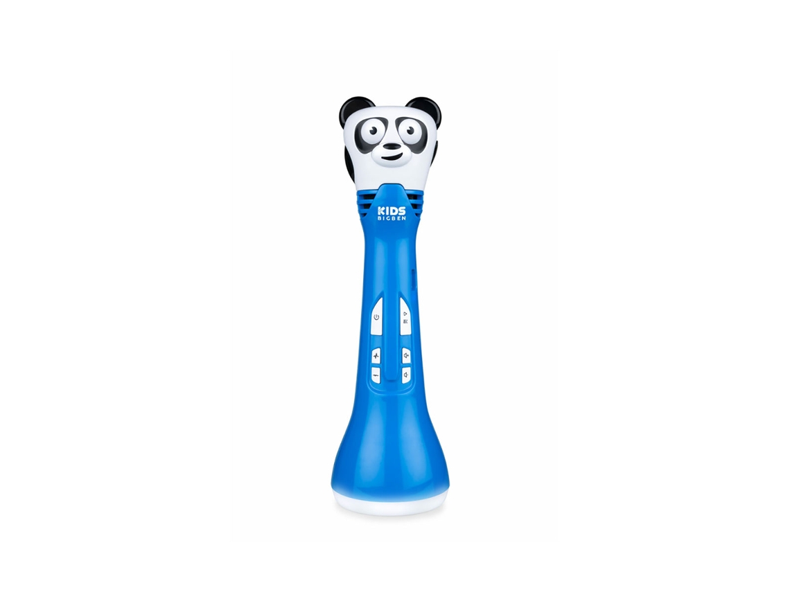 Microfone, Coluna 2 Em 1 E Karaoke Bluetooth 5.0 9w Com Efeitos De Luz Azul Bigben