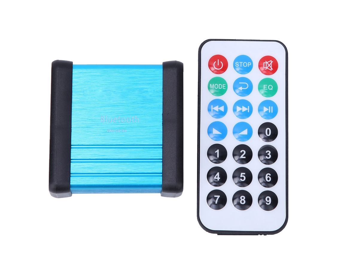 Receptor De Áudio Bluetooth Hf54 Com Pré-amplificador, Decodificação De Cartão Tf Via Usb E Controle Remoto.