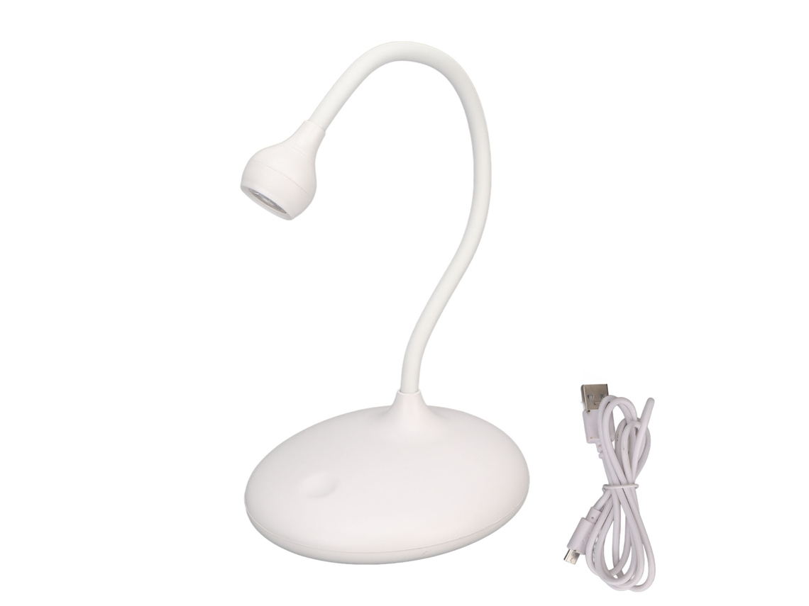 Lâmpada De Cura Led Uv Com Gooseneck Rotativo 360 Graus E 3 Níveis De Brilho Para Unhas