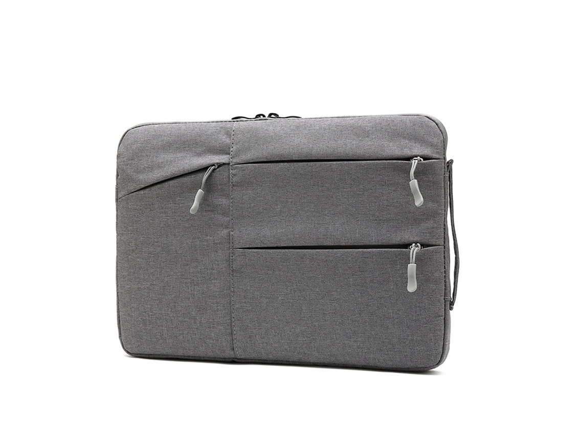 Elysve Bolsa Para Portátil, 14 Polegadas, Lona, Antichoque 360°, Cor Cinzenta Claro