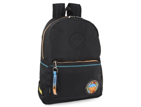 Mochila casual/lazer SMILEY WORLD Smiley preto