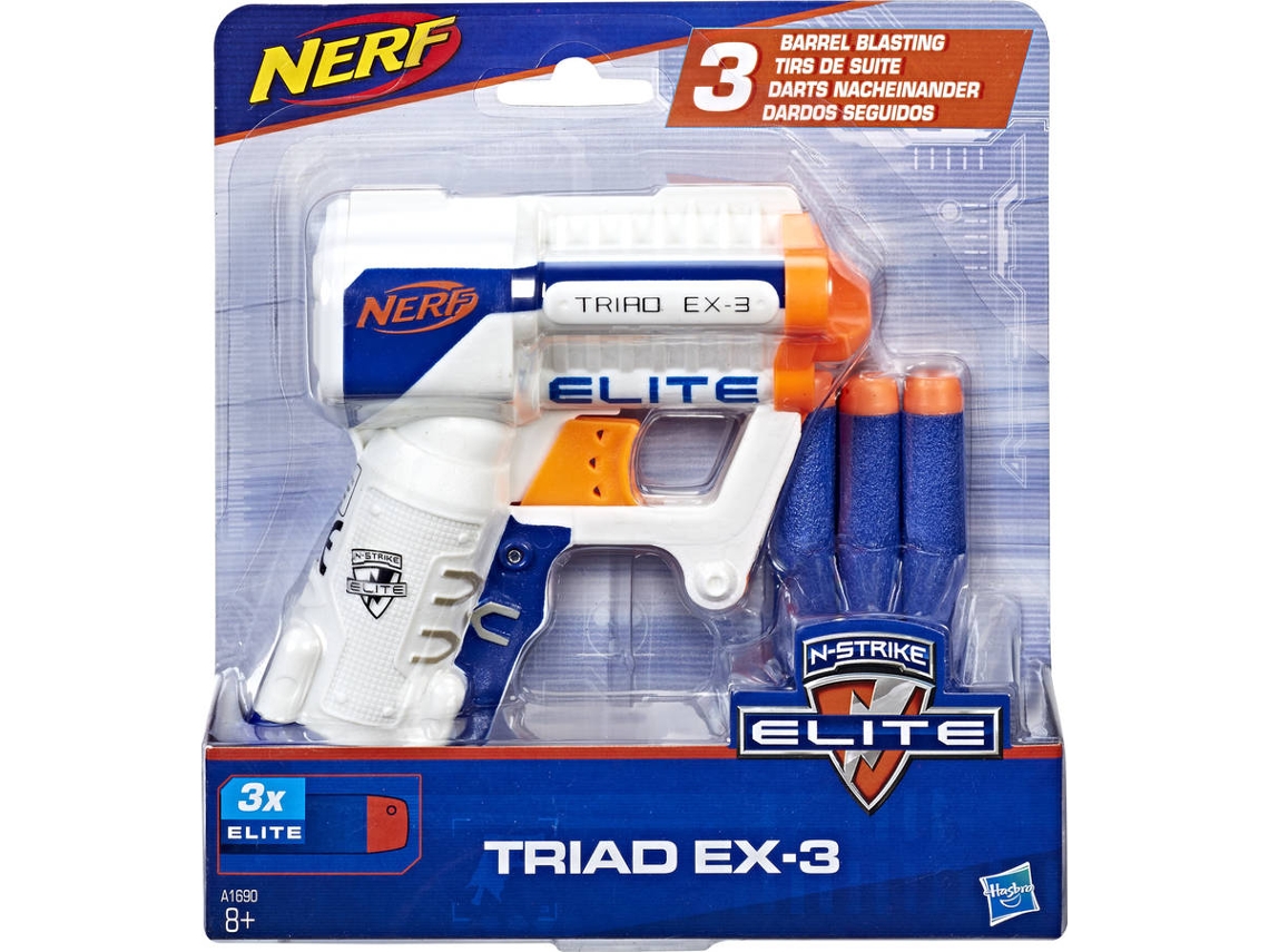 NERF Elite Triad EX-3 (Idade Minima: 8 anos)