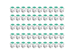 50pcs Interruptor De Botão De Reset De 6 Pinos Verde 5v Preciso Estável