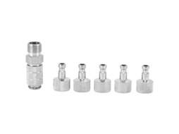 Conjunto de Adaptadores para Pincel de Ar Inox 6pcs S/MARCA