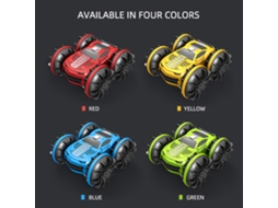 Carro De Stunt Rc Anfíbio 2 Em 1 Com Luzes Led Controle Remoto 2.4ghz Para Crianças Presente De Natal Aniversário