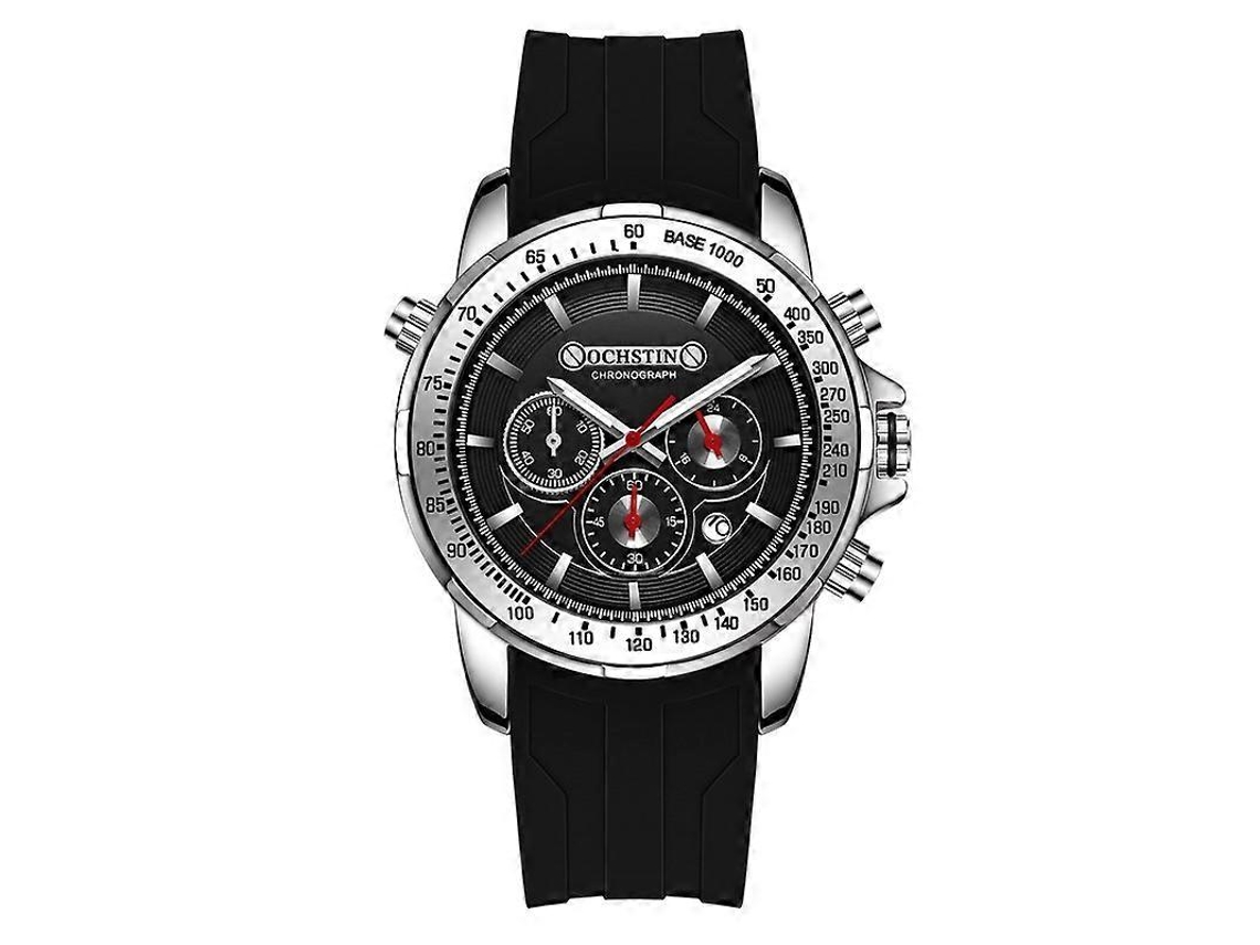 Relógio Masculino Ochstin 6125a Multifuncional Cronógrafo Esportivo De Quartzo Com Pulseira De Silicone À Prova D'água
