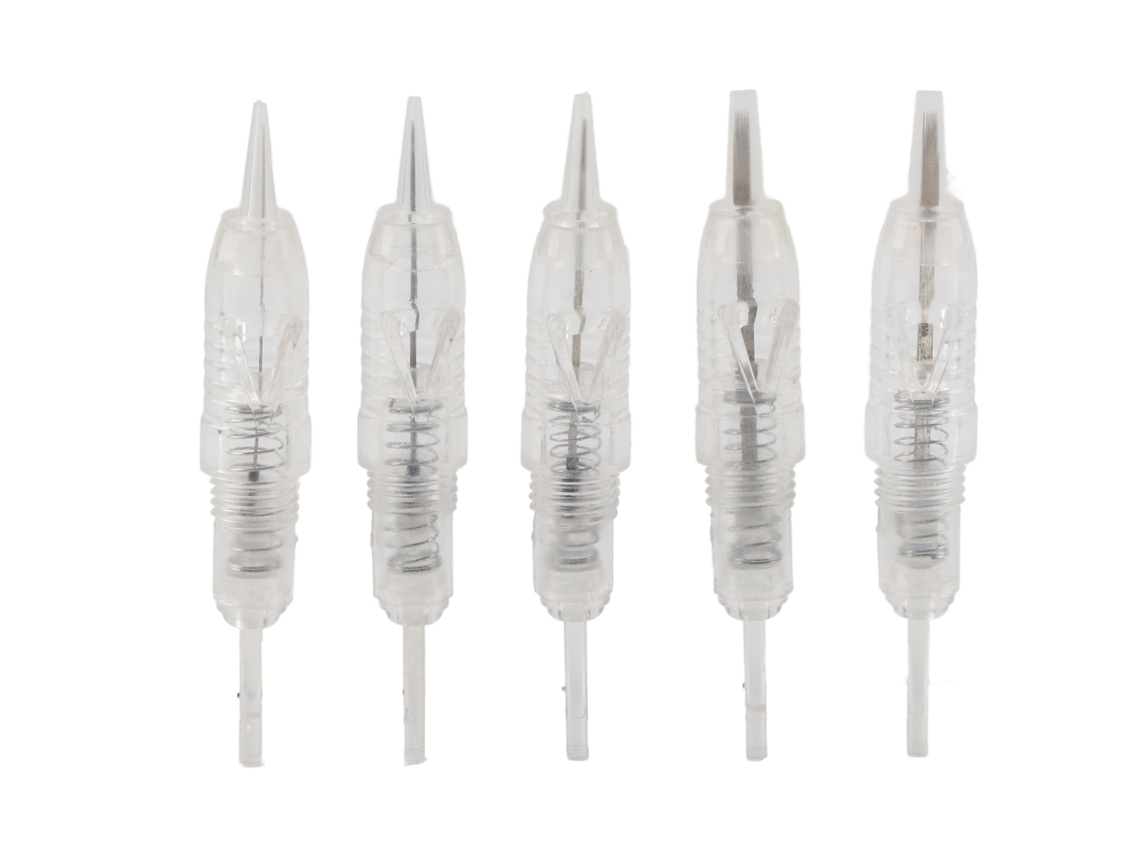 5pcs/set Agulha De Tatuagem Rotativa Para Caneta Elétrica Microblading Sobrancelha Descartável