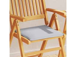 Vidaxl Almofadas De Assento De Jardim 2 Pcs 45x45x2 Cm Cinzento-claro