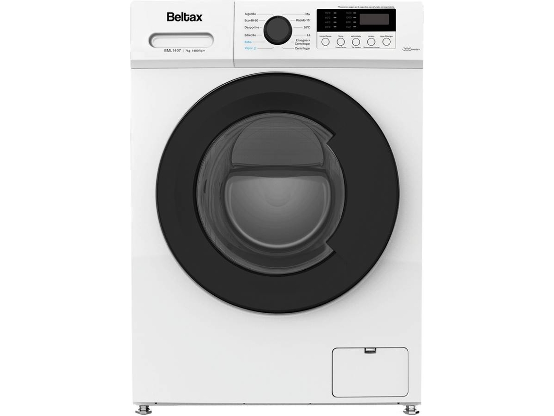 Máquina de Lavar Roupa BELTAX BML1407 (7 kg - 1400 rpm - Branco)