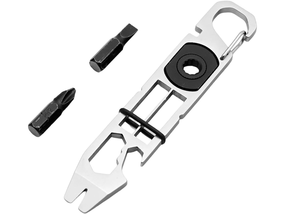 Chaveiro Multifuncional Em Liga Metálica, Com Fivela Multifuncional, Abridor De Garrafas, Pequena Ferramenta De Bolso