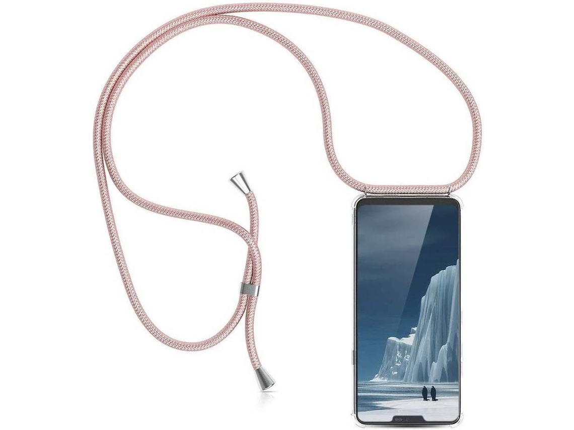 Capa LG G7 ThinQ HONGWE. Com corda Transparente