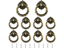Conjunto de 10 Puxadores Vintage, Latão BRILVIBERA