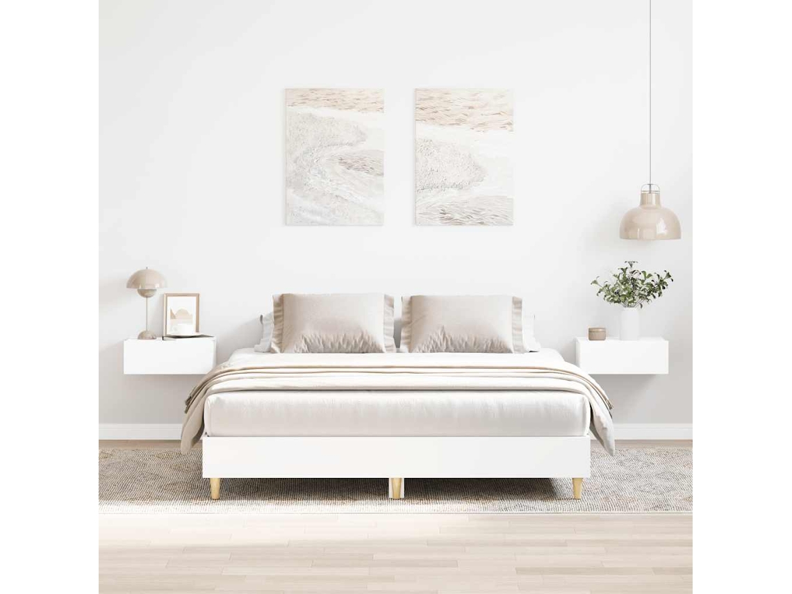 Vidaxl Estrutura De Cama Sem Colchão 140x200 Cm Branco