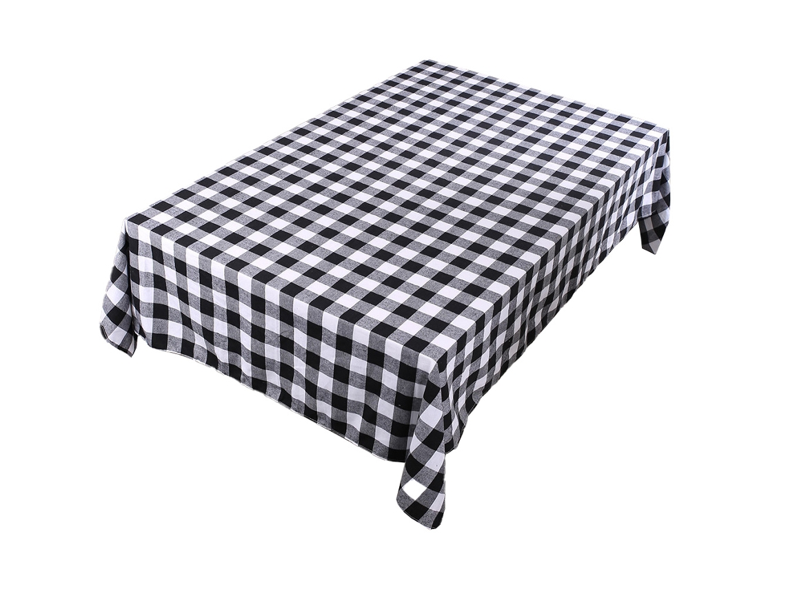 Toalha de Mesa Retangular de Natal Toalha de Mesa Xadrez para Decoração de Mesa de Natal