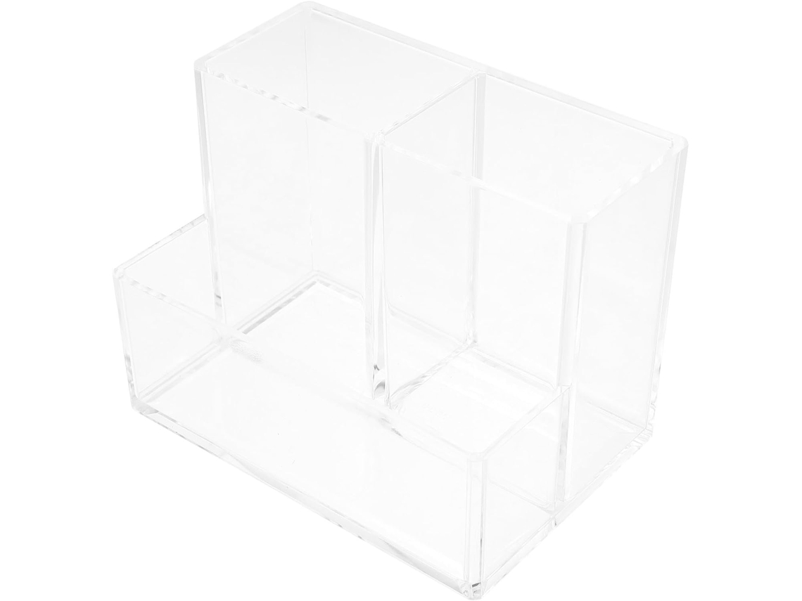 Porta Pincéis De Maquiagem E Lápis Em Acrílico Com Design Portátil, Organizador Multifuncional Mesa De Escritório