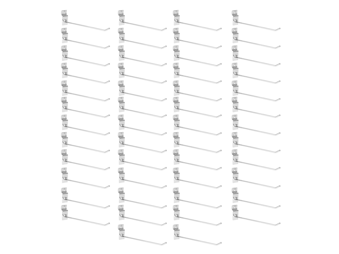 Ganchos Primerox Prateleira em Ferro Resistente com Ponta Plana para Painel com Slots