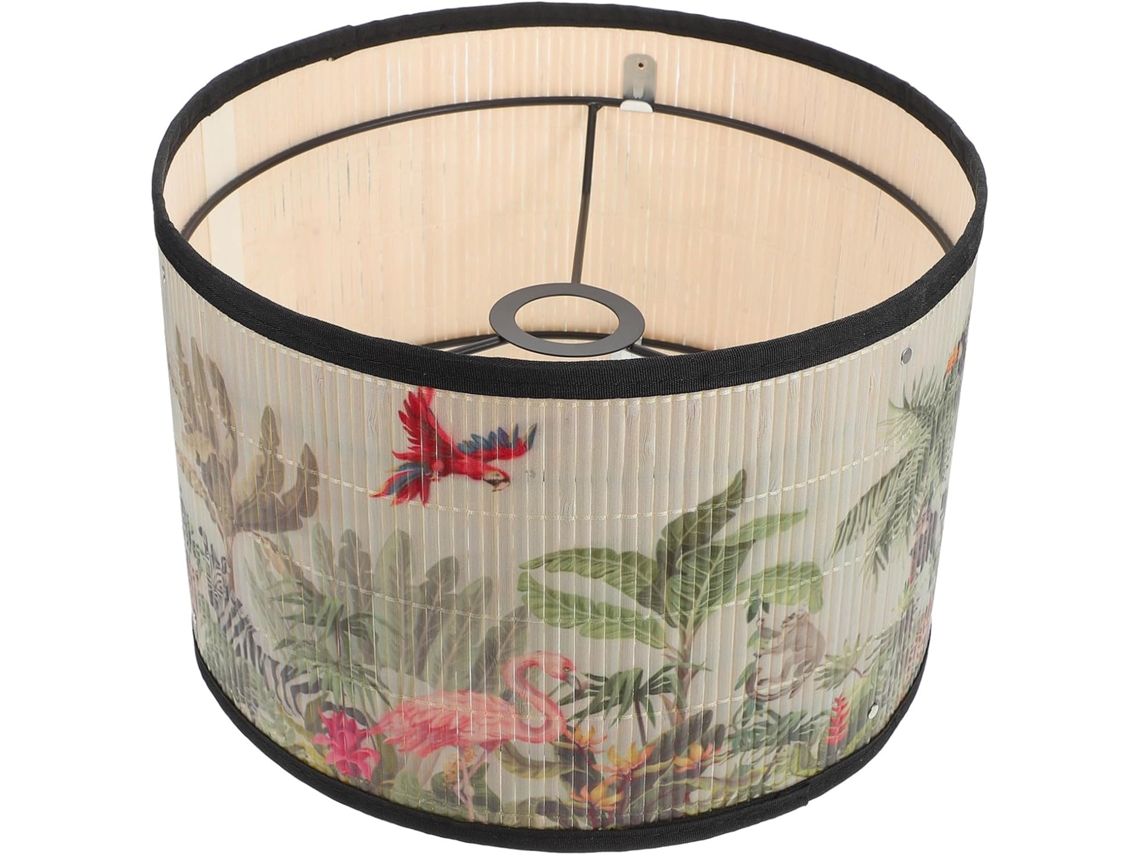 Abajur De Ferro Estampado Em Estilo Japonês Vintage, Compatível Com Soquete E27.
