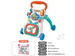 Andador de Brinquedo para Bebês de 6 a 18 Meses: Carrinho Anti tombamento, Musicalquadro de Desenho Koala / Cores Clássicas CHENNNLS
