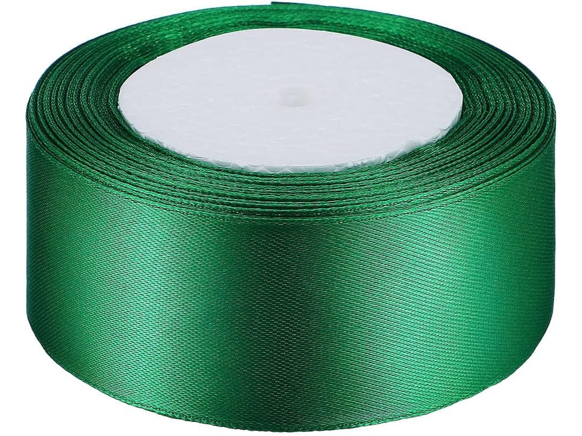 Fita Adesiva Verde De Poliéster Da Minkissy, Macia Ao Toque, Ideal Para Embrulhar Presentes E Decorar Festas