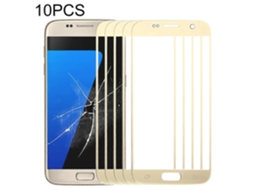 Para Samsung Galaxy S7 / G930 - 10 Peças De Lente De Vidro Externa Da Tela Frontal