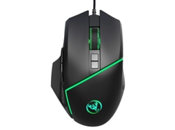Rato Yizhood A876 12800 Dpi 1000hz Rgb Jogo Retroiluminado Para Laptop 3d Backlight Wired Gaming 8 Botões Macro Programável Preto