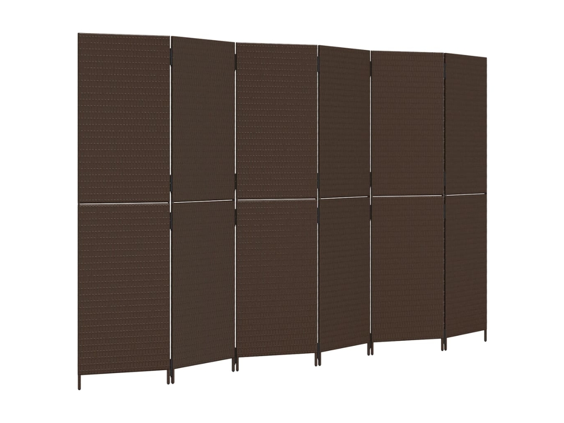 Room Divider, Room Dividers Vidaxl Marrom Rattan / Vime (294 X 180 Cm)