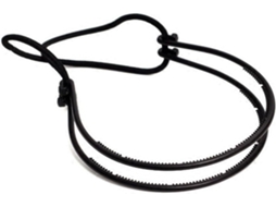 Faixa De Cabelo Preta De Plástico Com Tecido Elástico Confortável, Acessório.